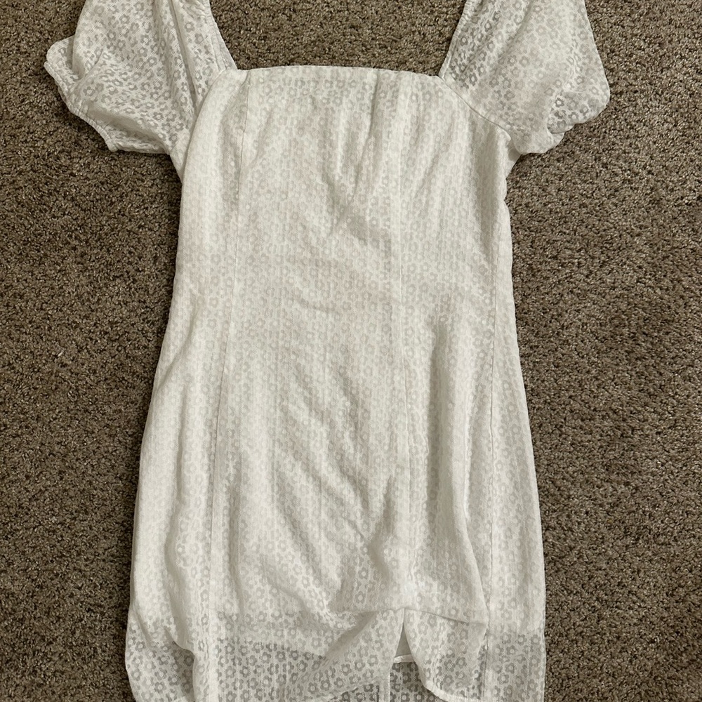 Altar’d State White Lace Short Sleeve Dress